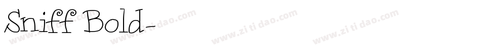 Sniff Bold字体转换